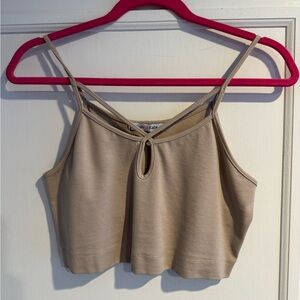 Tan crop top